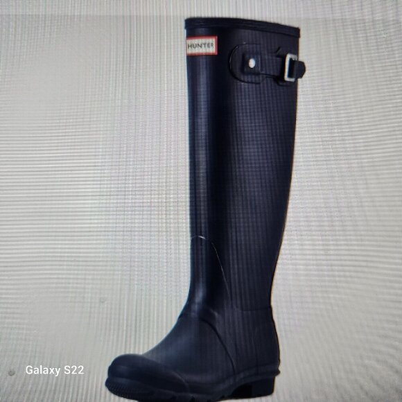 Hunter Tall " Original Refined" Black Rain Boots. NIB. Size 9 - Picture 1 of 13